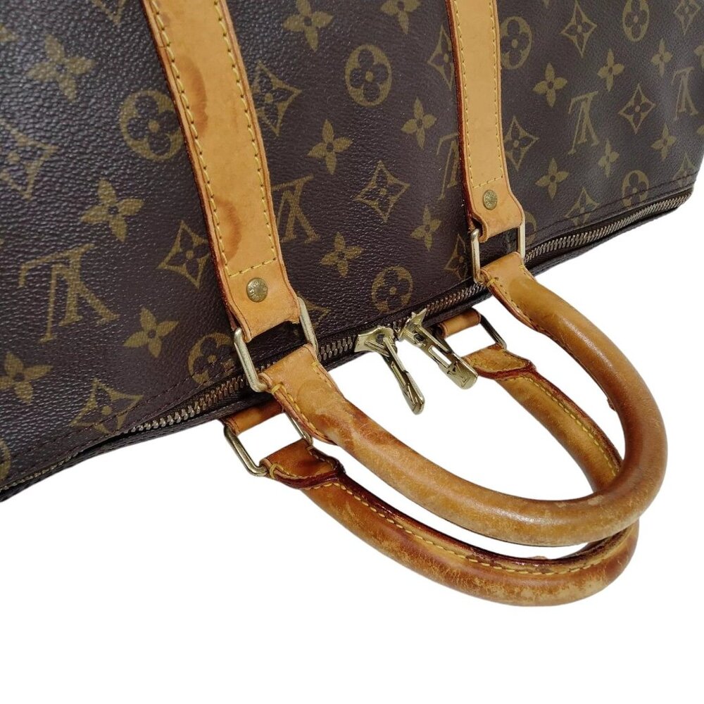226380AH (S6) Louis Vuitton Travel Bag Keepall 45 Brown Monogram - Picture 2 of 9